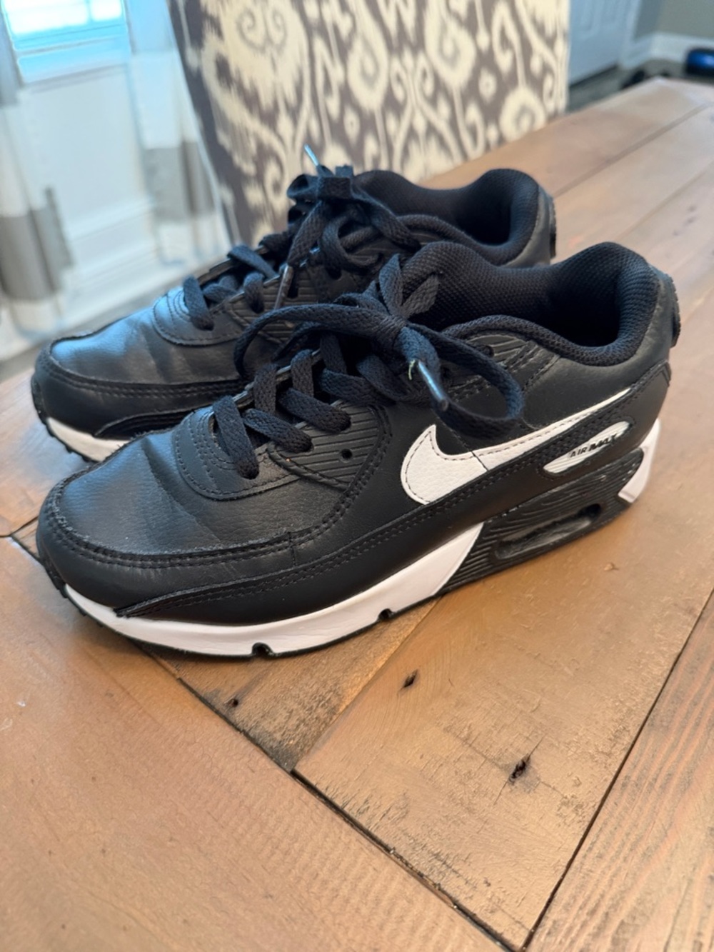Nike Kids Black and White Air Max Sneakers